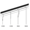 Picture Hanging System, Ceiling Track: T102
