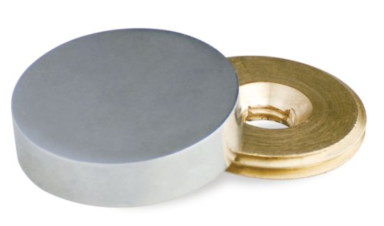 Brass Display Sign Standoff (Mirror Cap-Polished Gold finish)