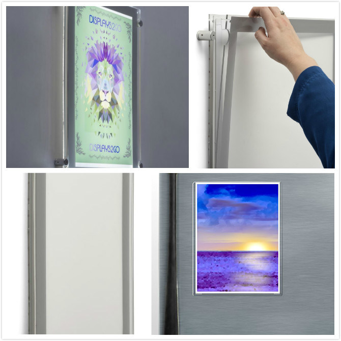 Unifitting Factory Wholesale Aluminum Magnetic Poster Frame