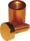 Brass Display Sign Standoff (polished gold)