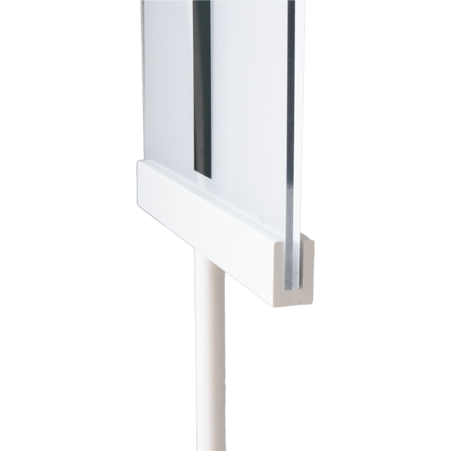 Freestanding Sign Holder with Clip – 450 Mm Metal Base | 1000 Mm Height | Fits Up To 8 Mm Panel
