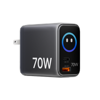 OT-TC-050 — 70W USB-C PD Multi-Port Charger with Built-in 80cm Cable