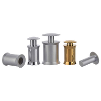 CH Series-Brass Dome Top Sign Standoffs With Lateral Lock