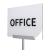Freestanding Sign Holder with Clip – 450 Mm Metal Base | 1000 Mm Height | Fits Up To 8 Mm Panel