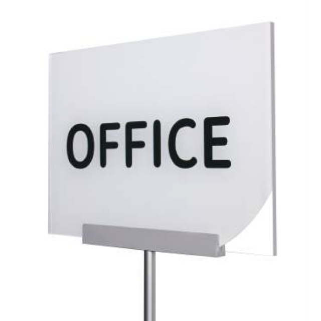 Freestanding Sign Holder with Clip – 450 Mm Metal Base | 1000 Mm Height | Fits Up To 8 Mm Panel