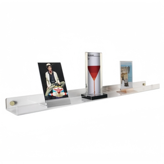 Wall Mount Acrylic U Shelf – PP-U600 & PP-U900 | Premium Acrylic Display Rack