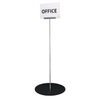 Freestanding Sign Holder with Clip – 450 Mm Metal Base | 1000 Mm Height | Fits Up To 8 Mm Panel