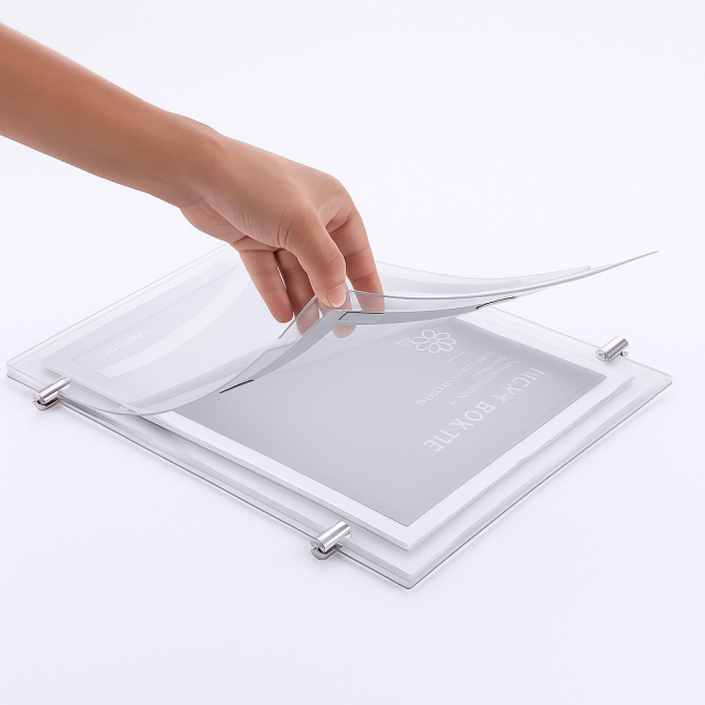 Classical Magnetic Lightbox – Acrylic Flip-Page LED Display