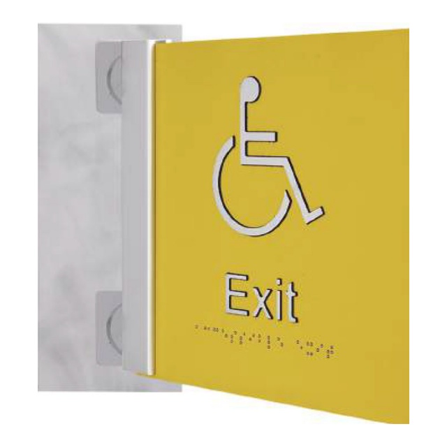 Aluminum Adhesive Sign Clamp