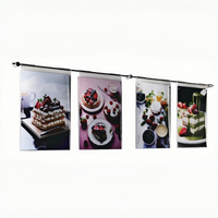 Wall Mount Rod Acrylic Holder System AGRO7 – A4×4 Acrylic Display Rack