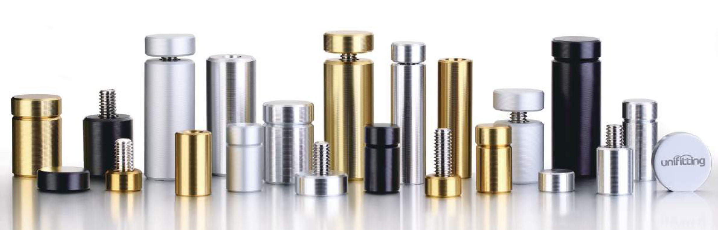 Aluminium Caps & Spacer Sign Standoffs
