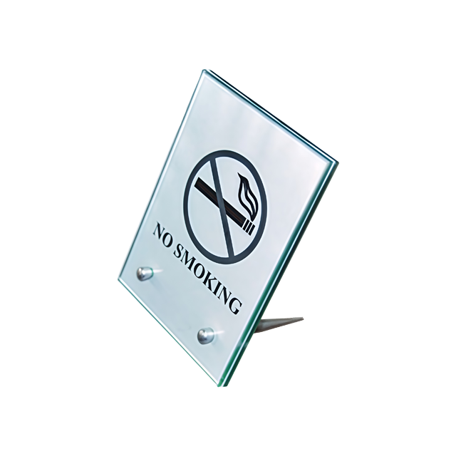 New table sign standoff