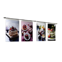 Wall Mount Rod Acrylic Holder System AGRO7 – A4×4 Acrylic Display Rack