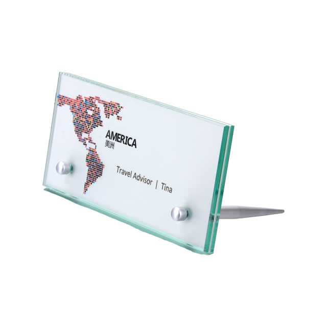 New table sign standoff