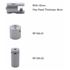 Rod Shelf System — 10mm Aluminium Rod Display | Supports 6–10mm Panels
