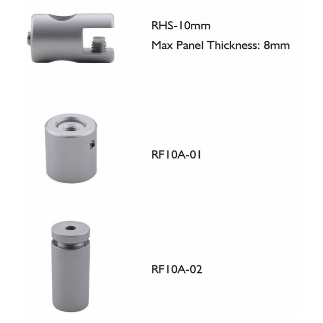 Rod Shelf System — 10mm Aluminium Rod Display | Supports 6–10mm Panels
